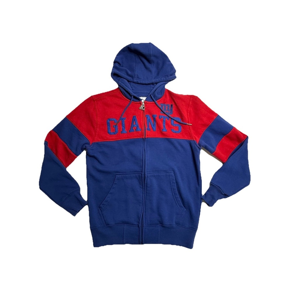 Starter NEW YORK GIANTS Fleece Hoodie Full-Zip Hooded Sweatshirt Size‎ Medium